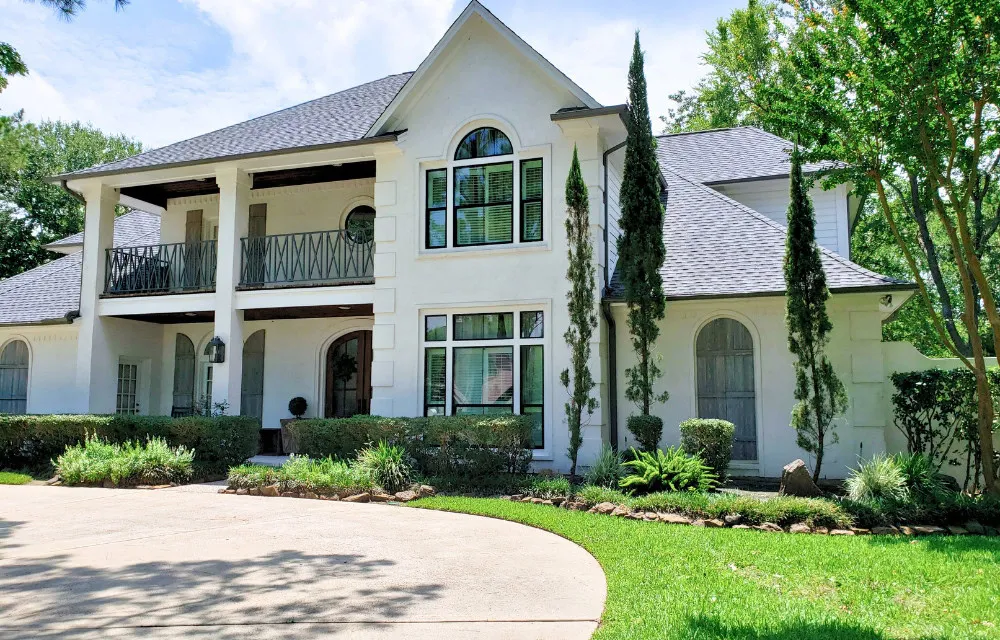 Friendswood home finished with a brick slurry